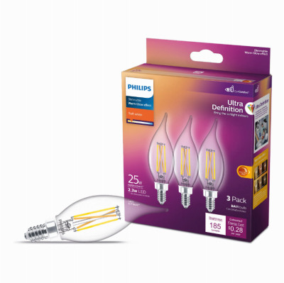 3PK 25W BA11 WG LEDBulb