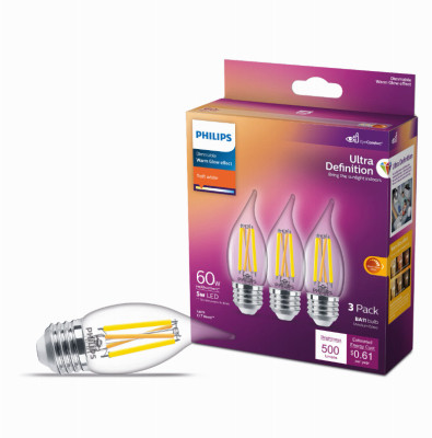 3PK 60W BA11 WG LEDBulb
