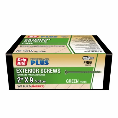 Grip-Rite 2"X9 PGP EXT SCR STAR DR GRN 1# M