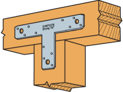 T Strap, 16 Gauge, 12 x 12 x 2 In.