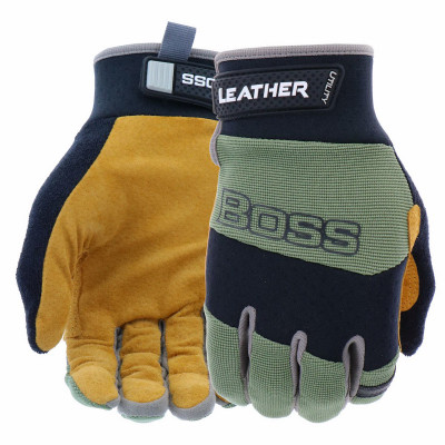 S/M B/G WMN LTHR GLOVE