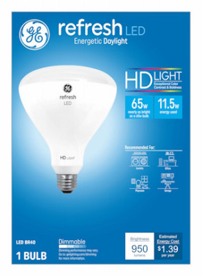 LED Refresh HD Bulb, BR40, Daylight, 950 Lumens, 11 Watt