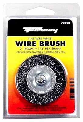 Fine Crimped Wire Wheel, 2 x .25 x .012-In.