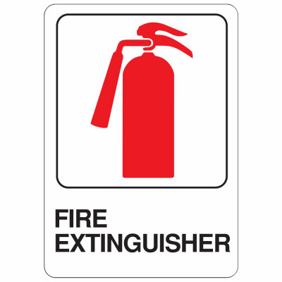 5X7 FIRE EXT SIGN