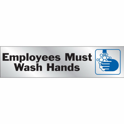 2X8 MUST WASH HAND SIGN