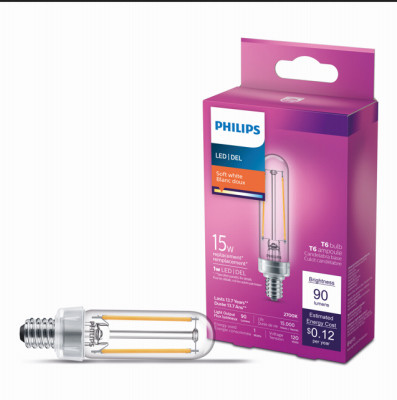 1W T6 E12 SW CLEAR BULB