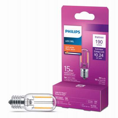 2W T7 E17 SW CLEAR BULB