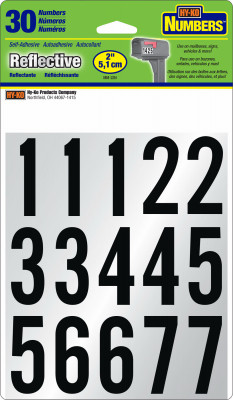 2" REFLECTIVE NUMBERS