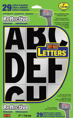 3" REFLECTIVE LETTERS