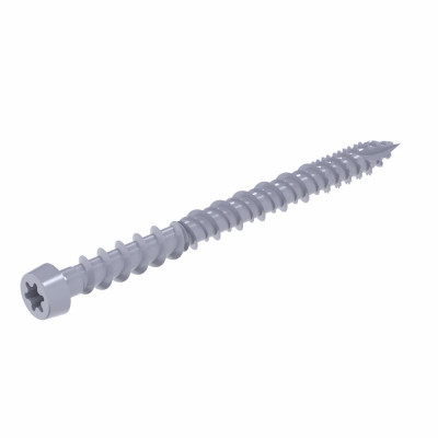 Grip-Rite DeckForce 2-1/2 In. Composite Harbor Gray Deck Screw (1 Lb.)