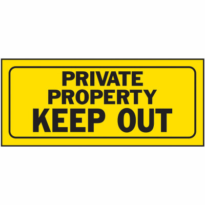 6X14 PRIV PROP SIGN