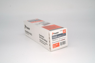 3" x .131 BRITE SMOOTH SHANK 30 DEGREE PAPER TAPE COLLATED ROUNDRIVE FRAMING NAILS 750CT