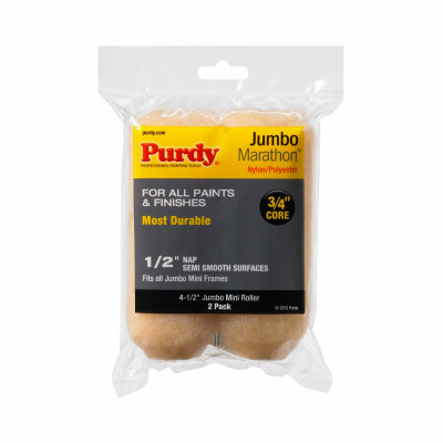 Purdy  Marathon  Jumbo Mini Roller Cover, 4-1/2 in. x 1/2 in., 2 count