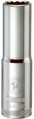 Metric Deep Socket, 12-Point, 1/2 In. Drive, 14mm