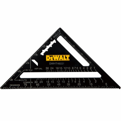 Rafter Square/Saw Guide, Aluminum, 7In.