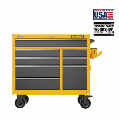 8-Drawer Rolling Tool Cabinet, Metal, 41 In.