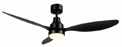 52" Miles 3 blade black fan LED
