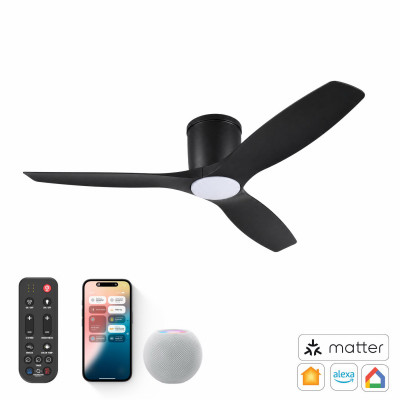 Altitude Savannah 52 In. Matte Black with Black Blades