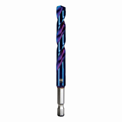 Mach-Blue Impact Twist Drill Bit, 3/8 In.