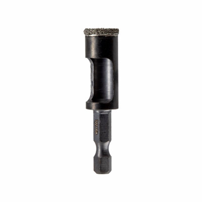 Diamond Grit Arbored Hole Saw, 1/2 In