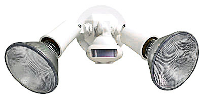 300-Watt White Motion-Activated Outdoor Security Floodlight