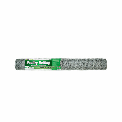 POULTRY NETTING BLACK 20G 1" MESH 2'X25'
