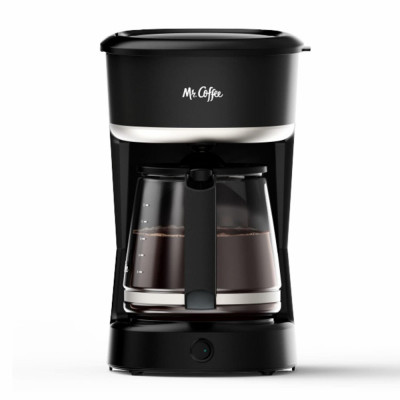 Mr. Coffee  12 Cup Coffee Maker with One-Touch On/Off Switch, Drip Coffee Maker with Large Showerhead, Auto-Pause, Warming Plate, Black
