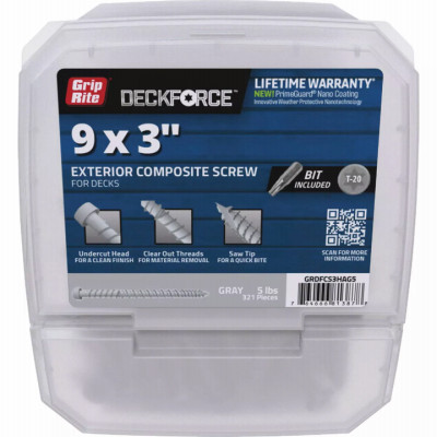3" HBR GY DECK SCREW