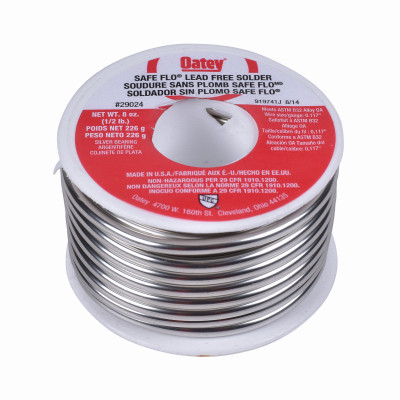 Oatey  Safe-Flo  1/2 lb.  Silver Wire Solder Display
