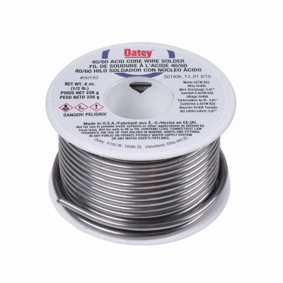 Oatey  1/2 lb. 40/60 Acid Core Wire Solder