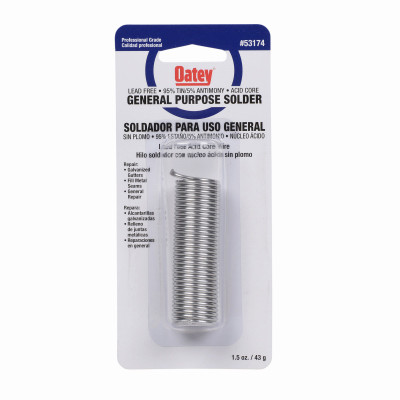 Oatey  1.5 oz. 95/5 Acid Core Wire Solder