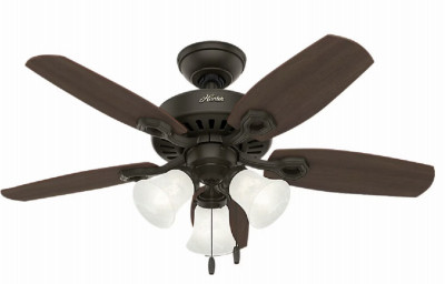 Hunter Builder 42 In. White Ceiling Fan with Light Kit