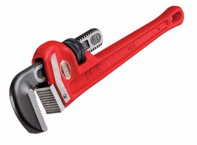 Cast Iron Pipe Wrench, 18-In., 2.5-In. Jaw Capacity