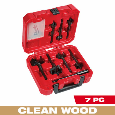 7-Pc. Contractor's Self Feed Wood Drill Bit Set