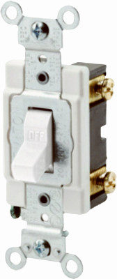 WHT 1-POLE GRND SWITCH