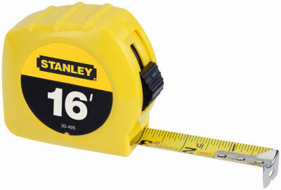 Yellow Hi-Viz Tape Measure, 16 Ft. x 3/4 In.