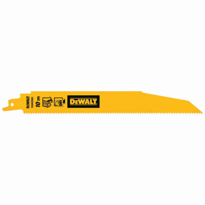 Bi-Metal Reciprocating Saw Blades, Demolition 10 TPI, 9 In., 5-Pk.