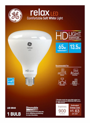 Relax HD LED Floodlight Bulb, Soft White, 900 Lumens, 13 Watt