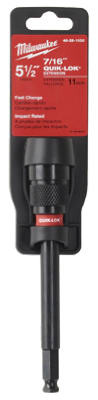 Quik-Lok Drill Bit Extension, 5-1/2 x 7/16 In. Shank