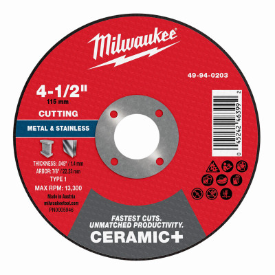 4-1/2" MTL CutOff Wheel