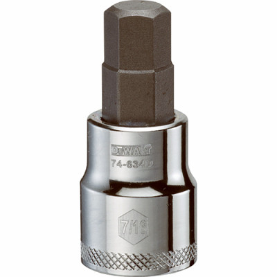 Hex Bit Socket, 7/16 In., 1/2 In. Drive