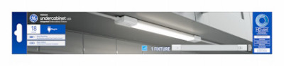 LED HD Undercabinet Light Fixture, Plug In, Plastic, 18 In., 10 Watt