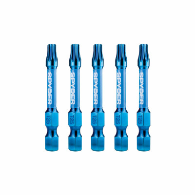 T25 Mach-Blue Torx Impact Driver Bits, 2 In., 5-Pk.