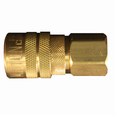Compressor Coupler, Brass, M-Style, Female, 3/8 In. NPT