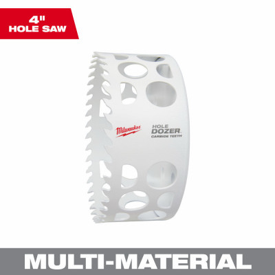 Hole Dozer Hole Saw, Carbide Teeth, 4 In.