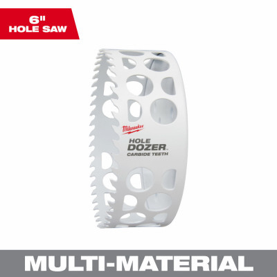Hole Dozer Hole Saw, Carbide Teeth, 6 In.