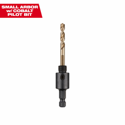 Hole Dozer Quick Change Hole Saw Arbor & Cobalt Pilot Drill Bit, Small