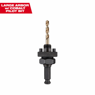 Hole Dozer Quick Change Hole Saw Arbor & Cobalt Pilot Drill Bit, Large