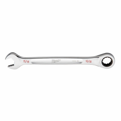 SAE Ratcheting Combination Wrench, 12-Point, 15/16 In.