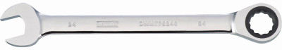 Metric Ratcheting Combination Wrench, Long-Panel, 24mm